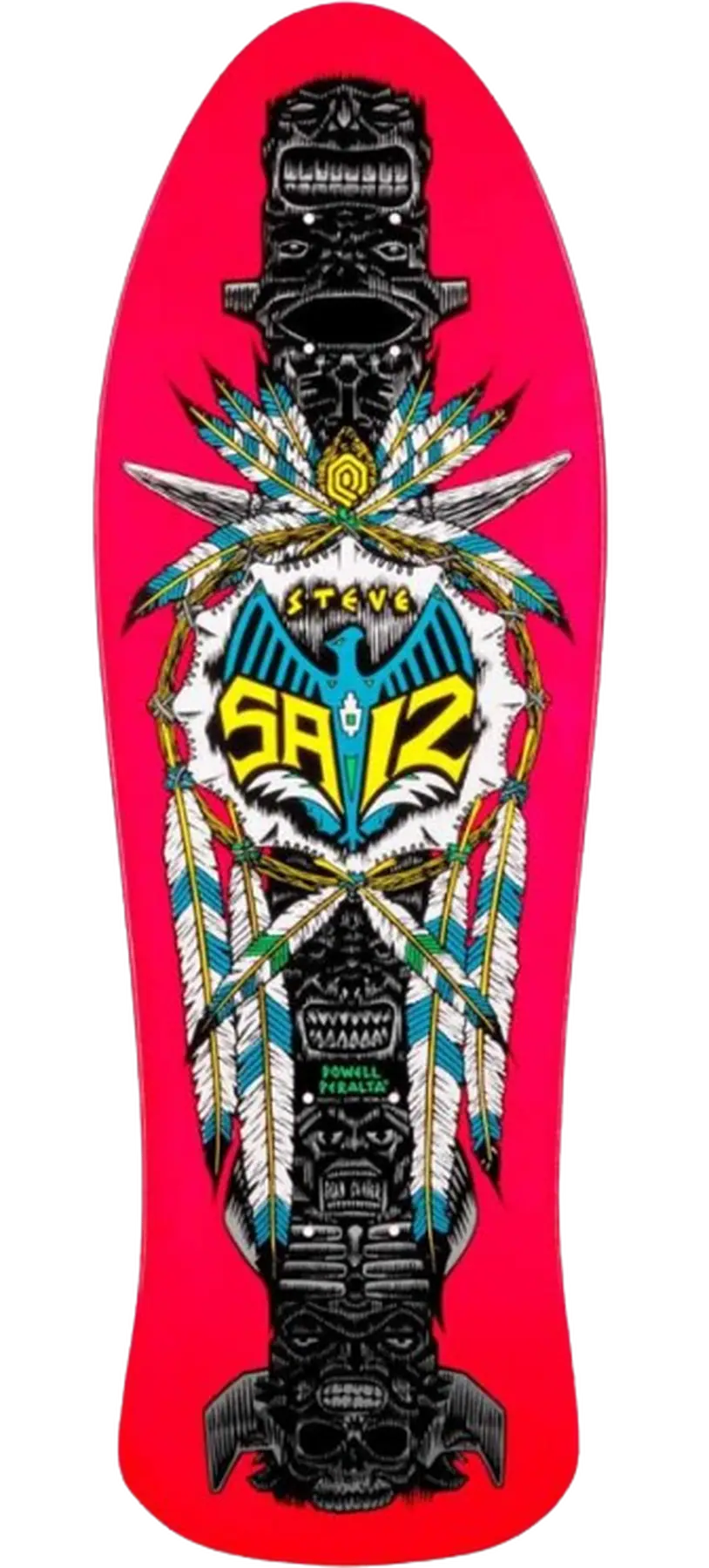 Powell Peralta Steve Saiz Totem Skateboard Deck - Decks Cruiser Boards