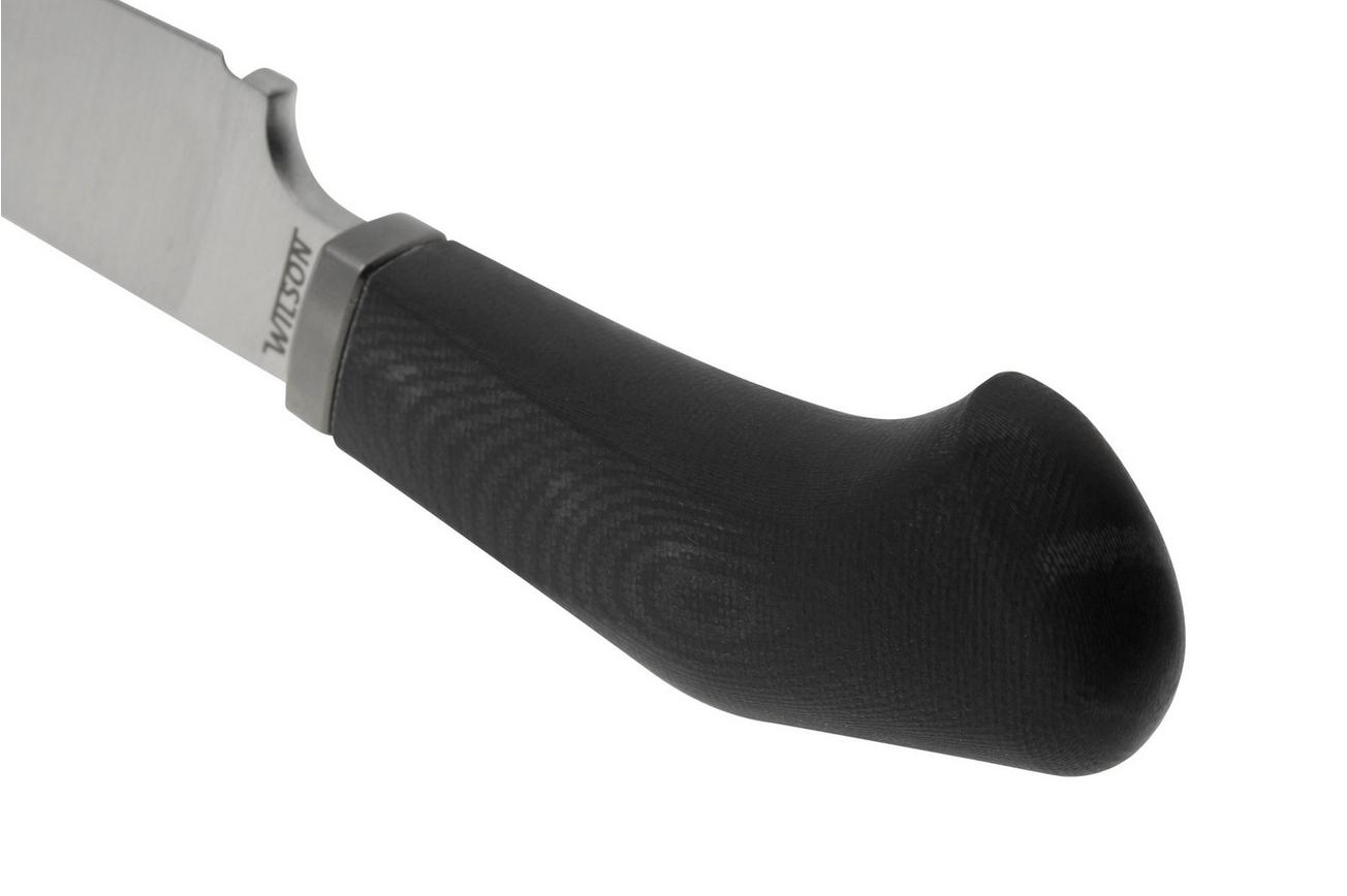 LionSteel Willy WL1-GBK, M390 Droppoint Black G10, vaststaand mes