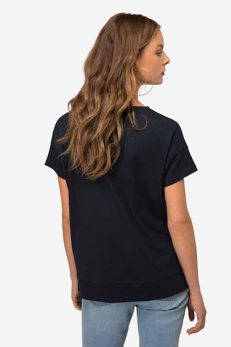T-Shirt, oversized, Rundhals, Halbarm