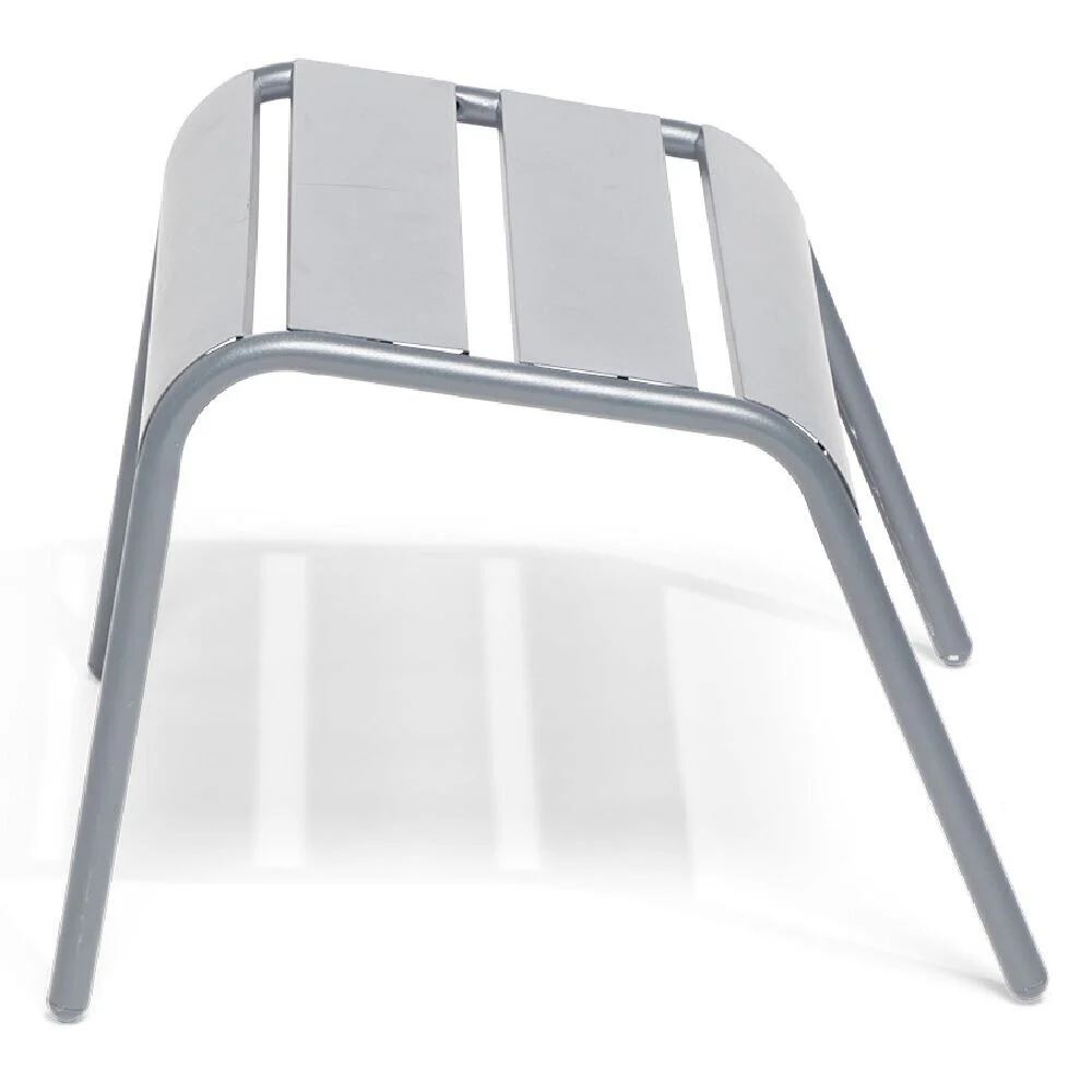 Repose-pied Fun métal gris 48x45xH32cm