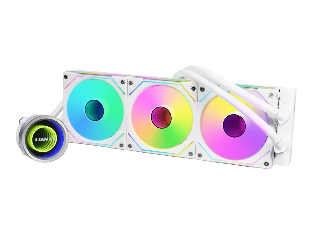 Lian Li Galahad II Trinity SL-INF - Processors flydende kølesystem - med controller - Radiatorstørrelse: 360 mm - (for: AM4, LGA1200, LGA1700, AM5, LGA115x Socket) - 120 mm - hvid