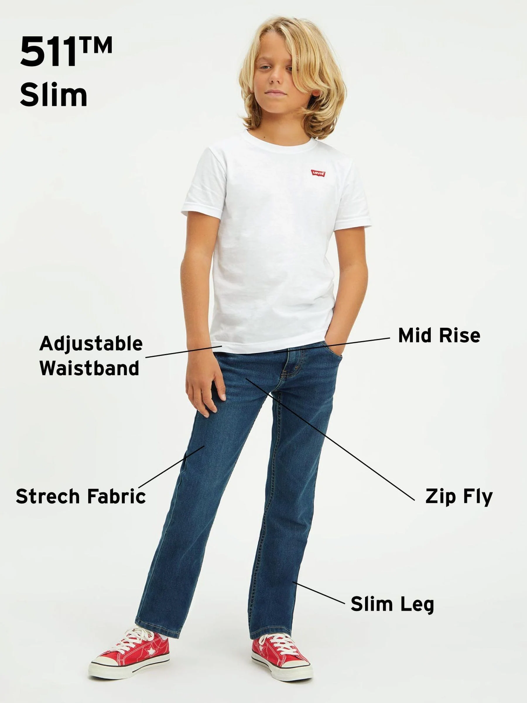 Rushmore - Levi's® Kids 511 slim fit jeans