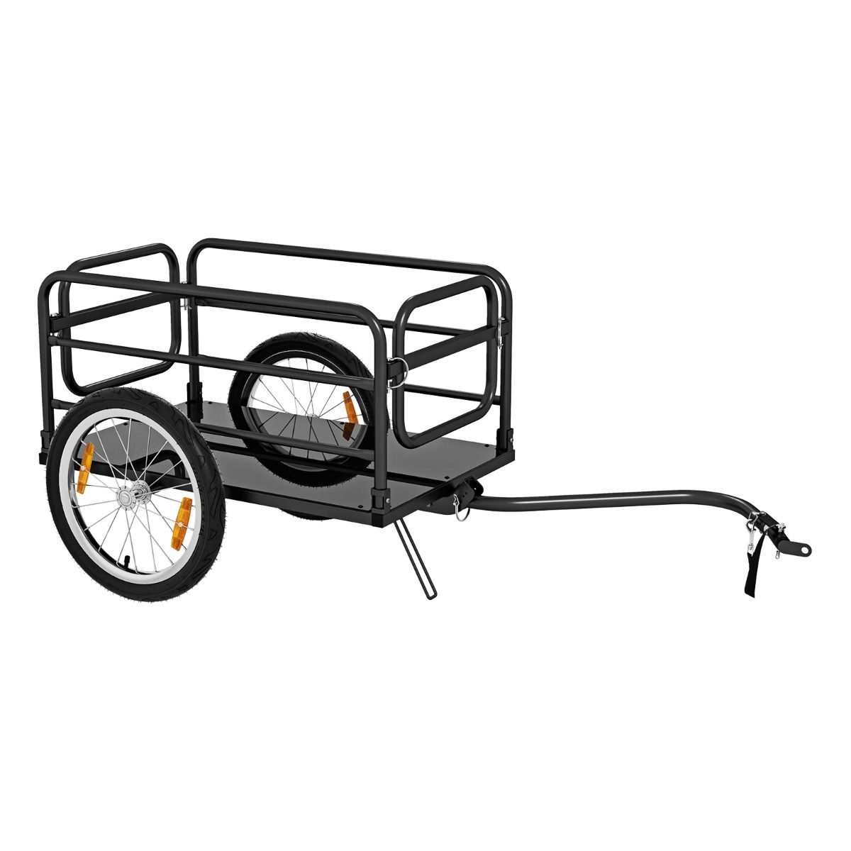 Remorque de Vélo avec Cadre Pliable Charge 55 kg Chariot pour Vélo avec Housse en Tissu Oxford Roues à Air de 40 cm Réflecteurs Bleu - Lidl-Manfred