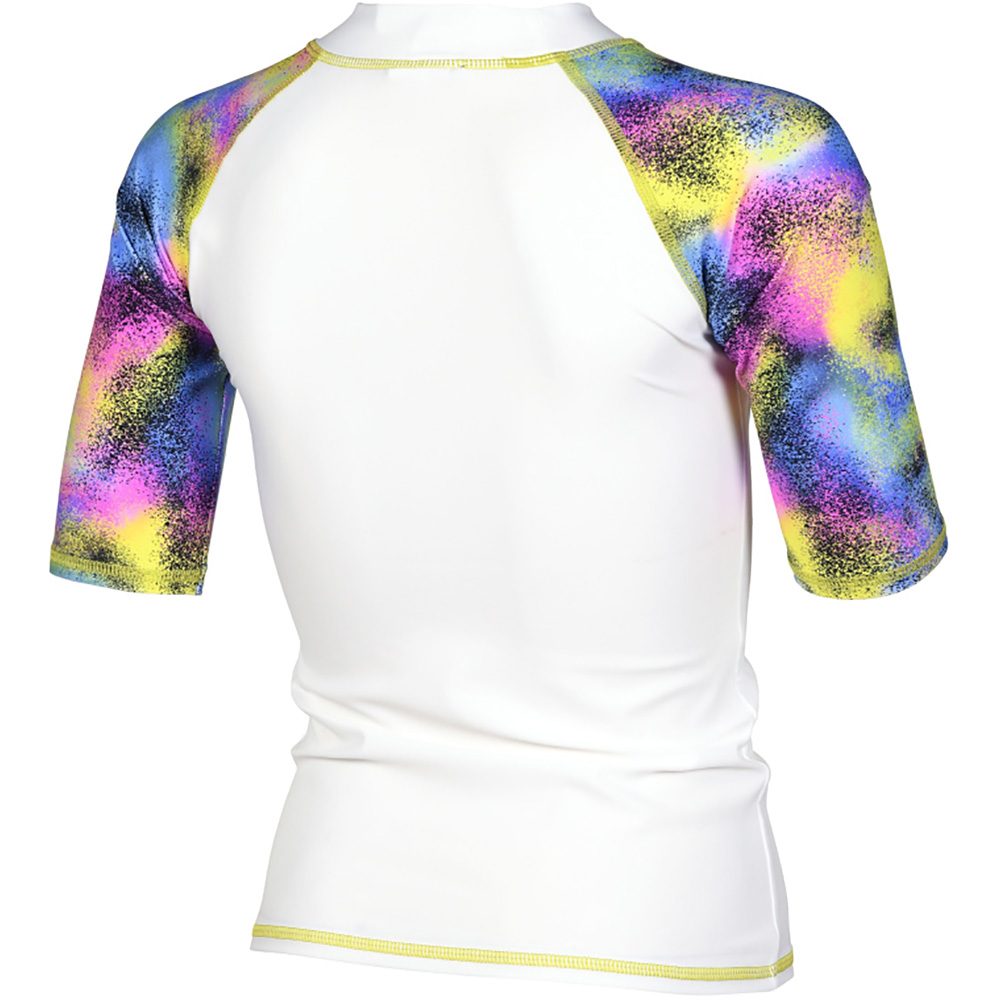 Arena Allover Rashguard Mädchen white multicolor