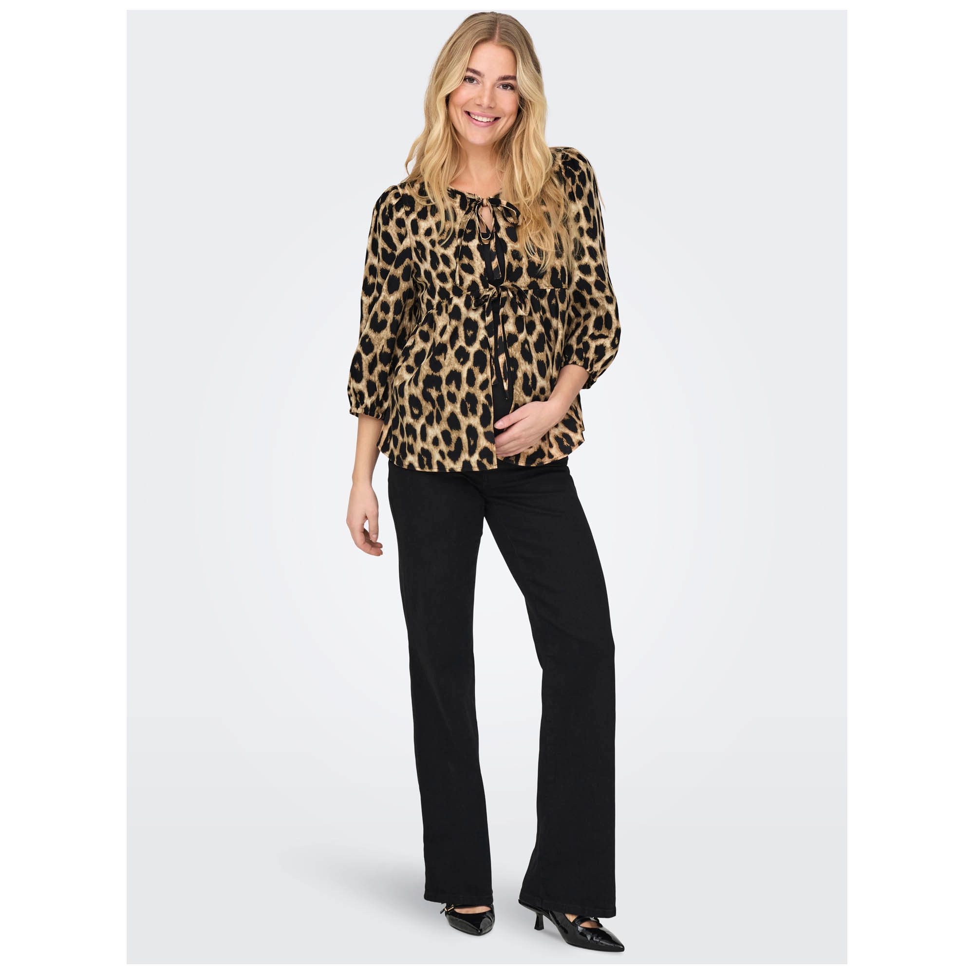 ONLY zwangerschapsblouse lange mouwen all over print multi