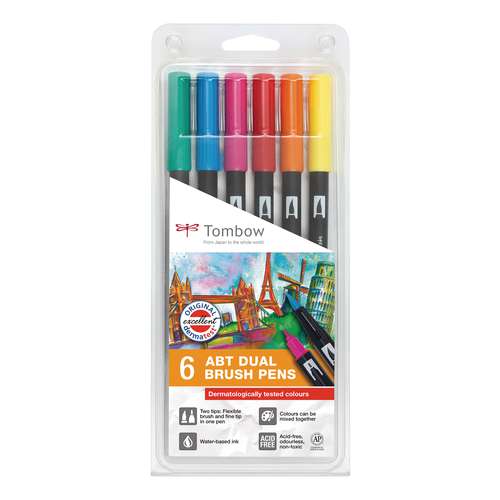 TOMBOW® ABT Dual Brush Pen Set, dermatologisch getestet