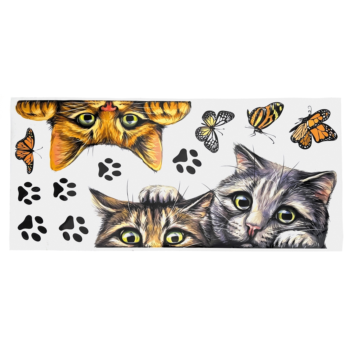 Stickers poubelle chats