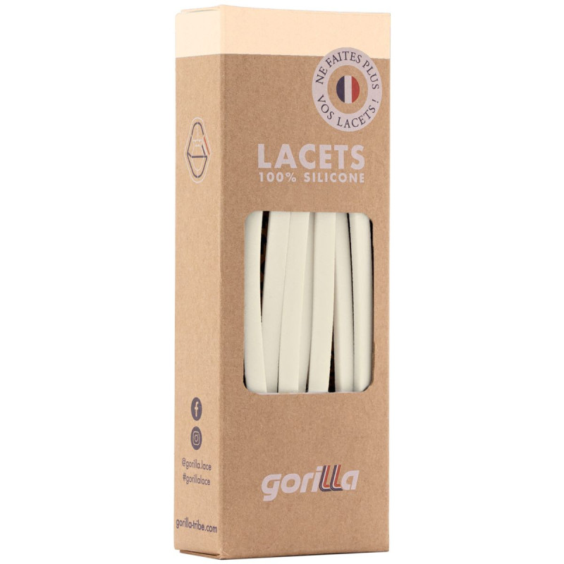 Gorilla Gorilla Lacets Fins Vanille