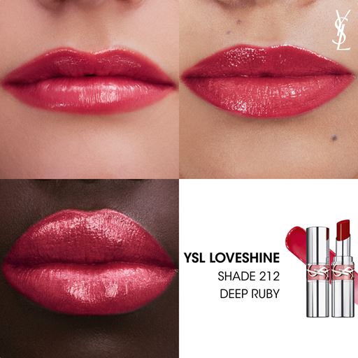 Yves Saint Laurent Loveshine Wet Shine Lipstick, 212 Deep Ruby