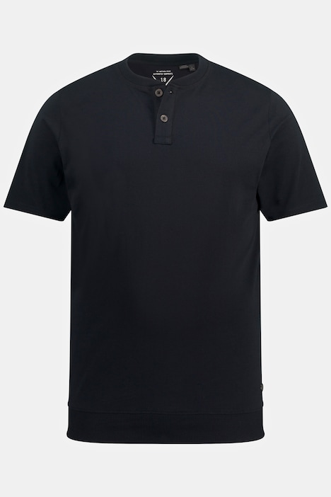 JP 1880 Henley, Bauchfit, Halbarm, Rundhals, bis 8 XL