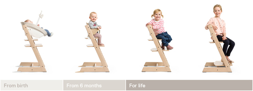 Chaise haute TRIPP TRAPP gris tempête - STOKKE