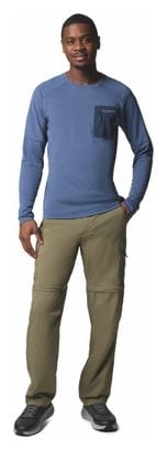 T-Shirt Technique Manches Longues Columbia Tech Bleu