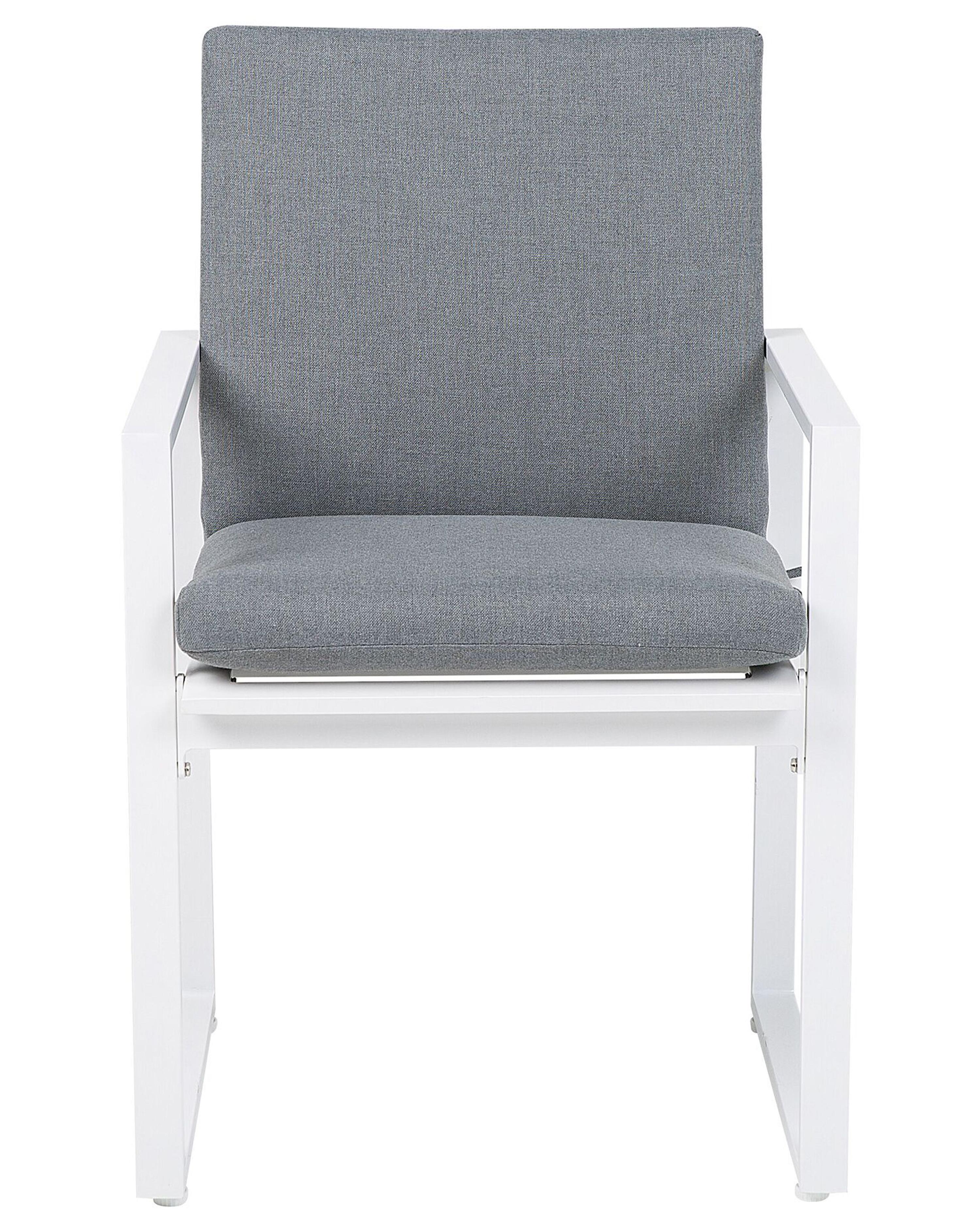Set van 2 stoelen met zitkussen PANCOLE Stof Grijs