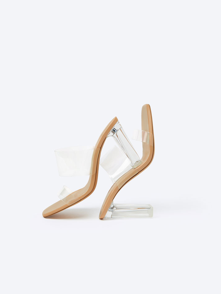 Sandália de salto Viniña - Transparente