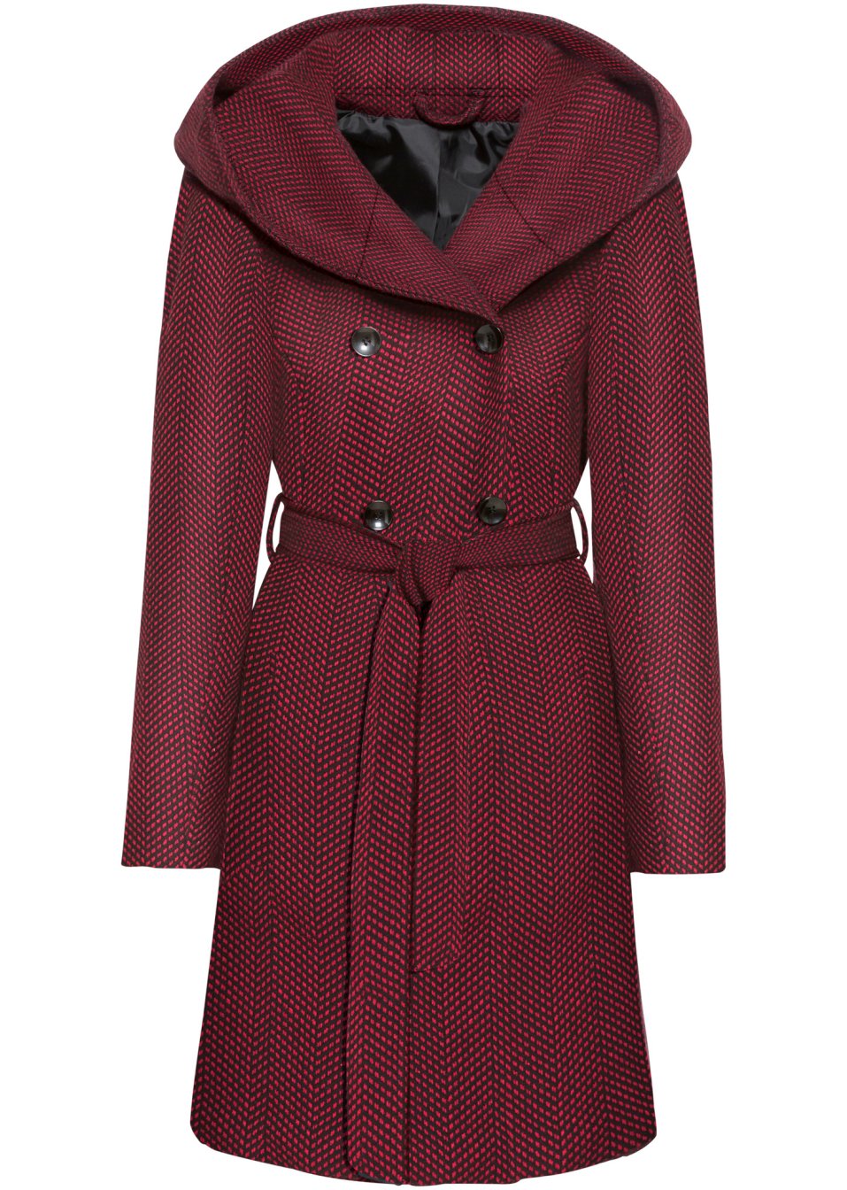 Manteau court à teneur en laine