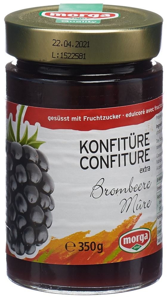MORGA Konfitüre Brombeer mit Fruchtzucker 350 g