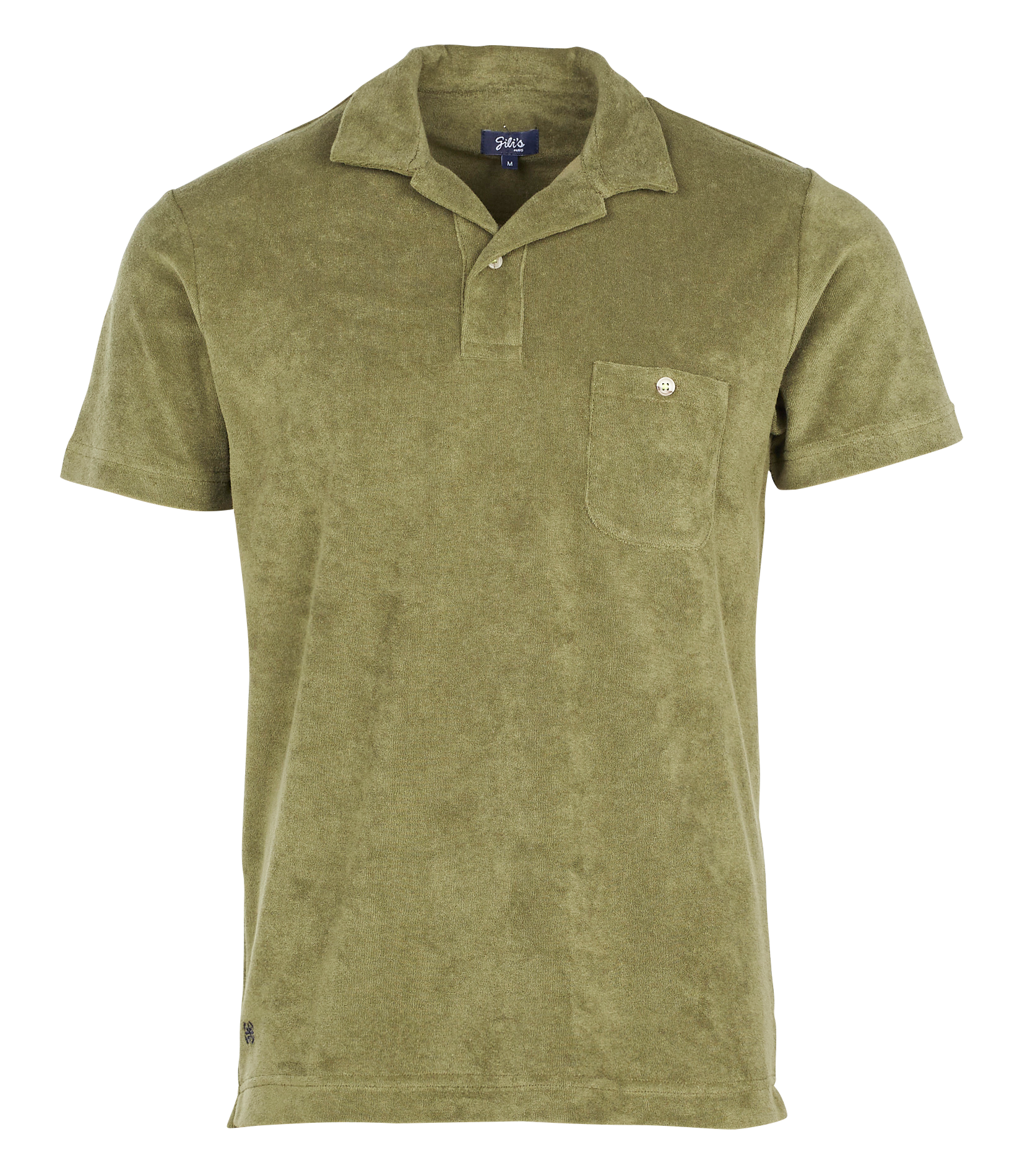 Polo slim-fit en coton mélangé| Kaki