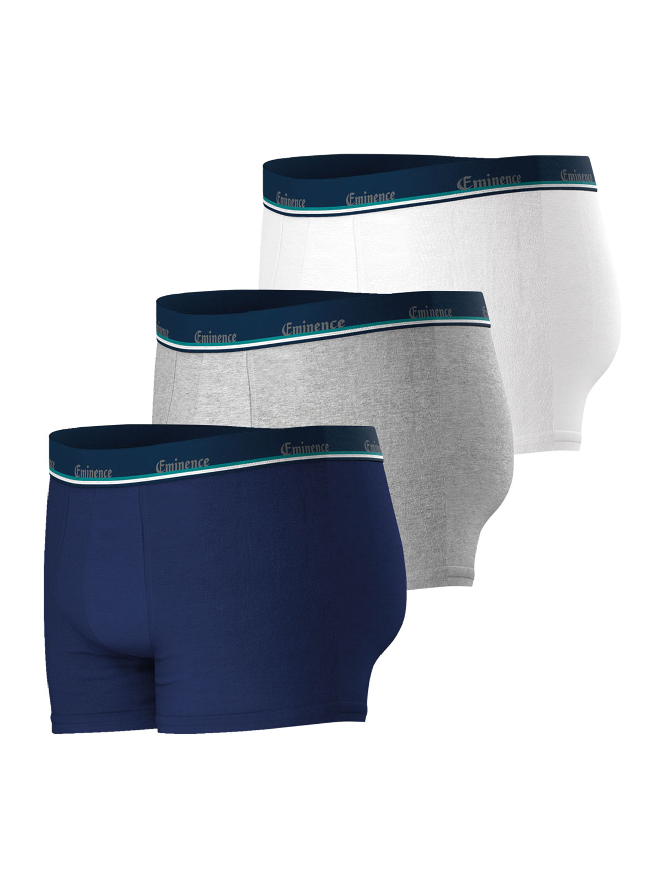Lot de 3 boxers homme coton stretch