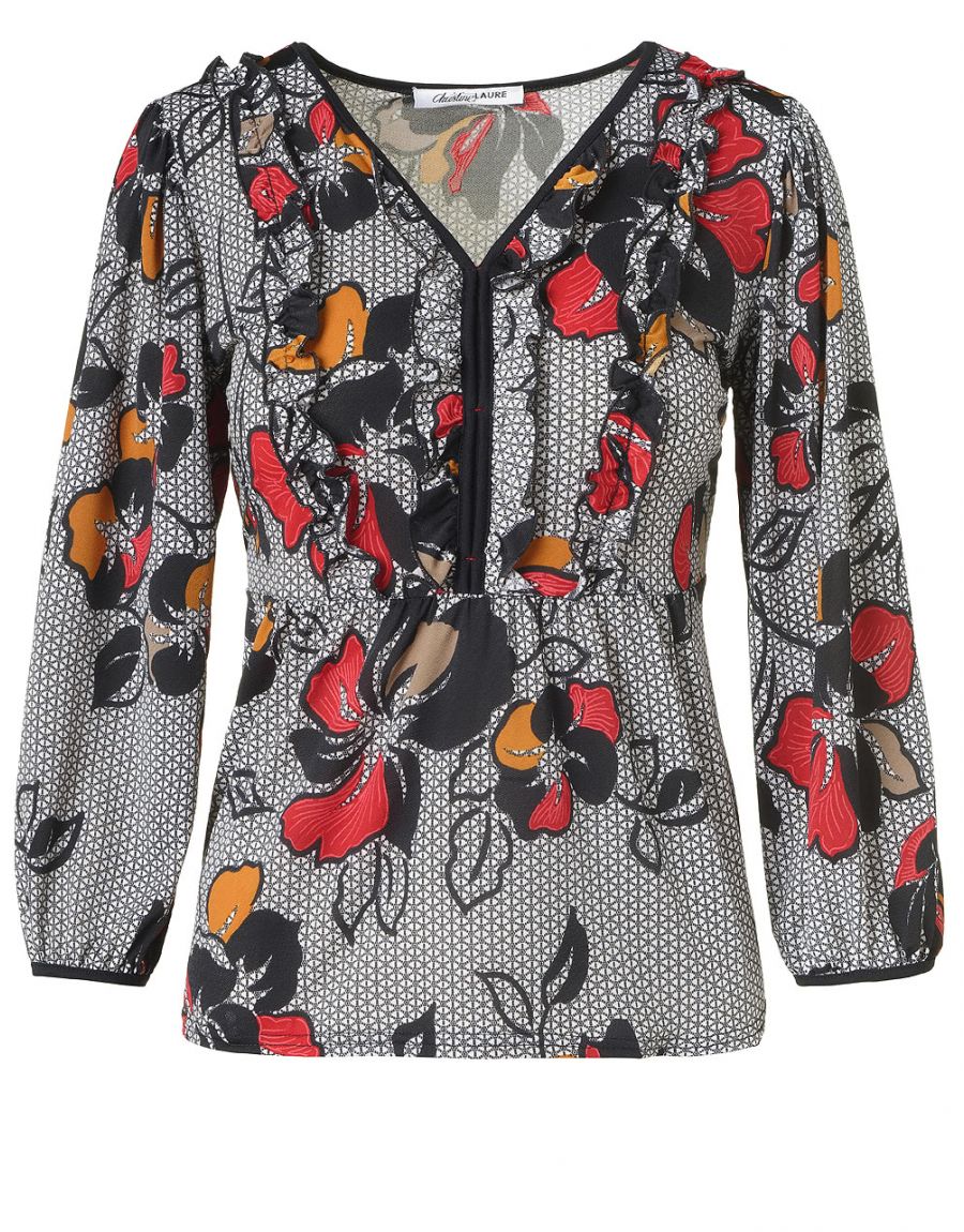 Blouse imprimée fleurie