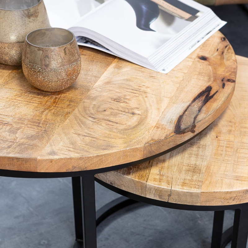 Salontafel Maas (set van 3) Zwart