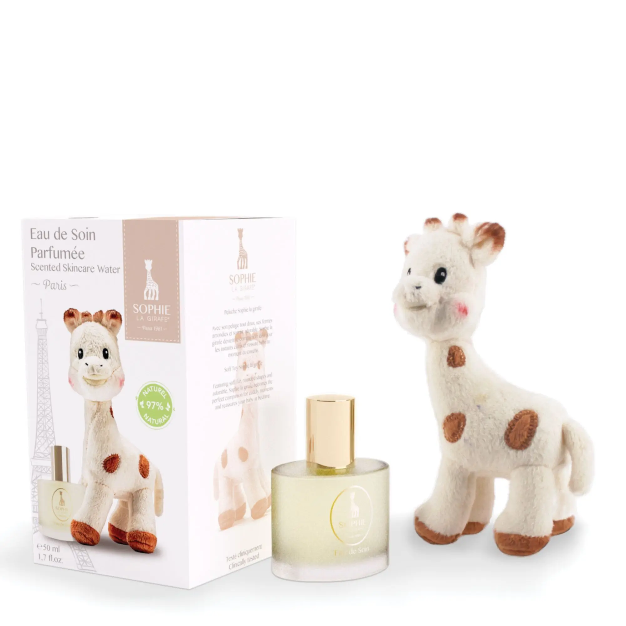 Sophie La Girafe - Coffret Eau de Soin Eau de soin Parfumée 50ml & Peluche- Coffret enfant