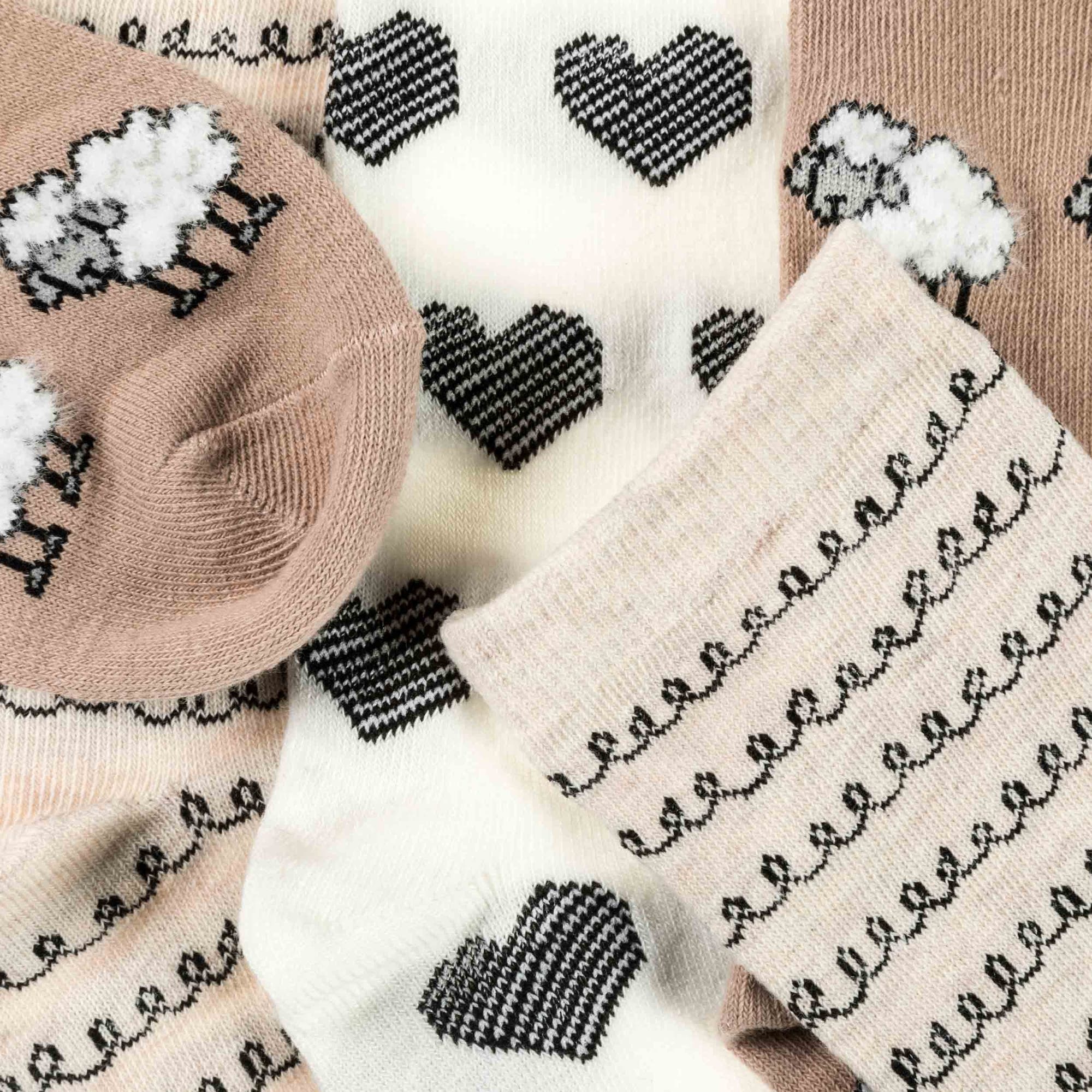 Chaussettes Femme beige