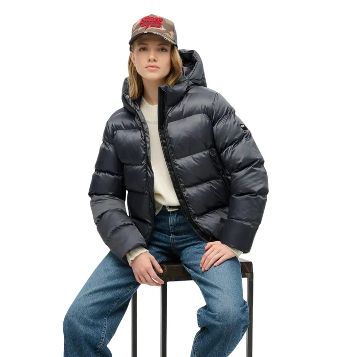 Superdry Hooded Luxe Sports Puffer Winterjas Dames