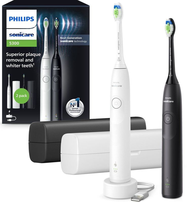 Philips - Sonicare 5300 - Elektrische Tandenborstel - Wit - Geavanceerde Reiniging