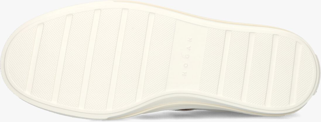 beige hogan lage sneakers h691 allacciato h