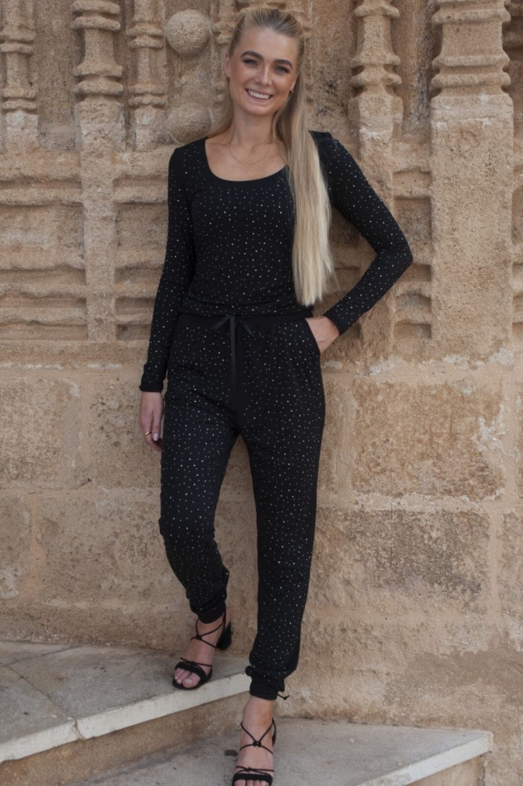 Liberte Alma-Pants black simili