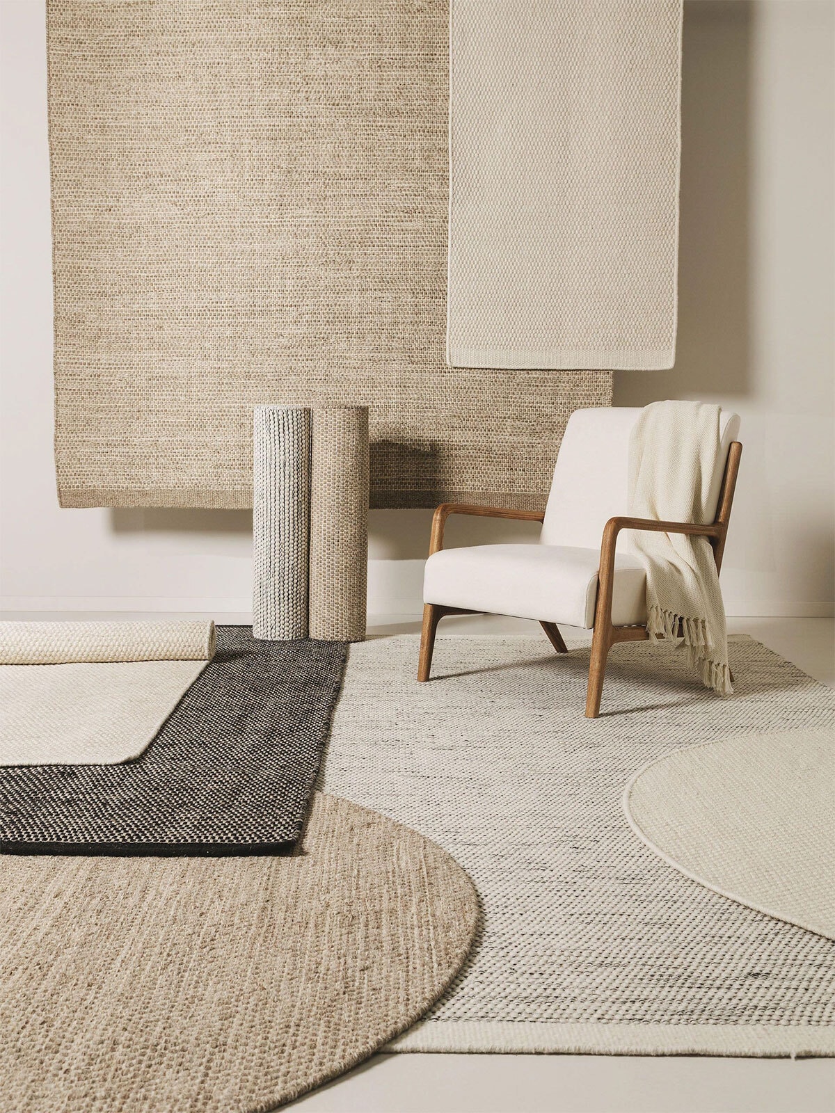 benuta pure Wollteppich ROCCO 200 x 300 cm cream