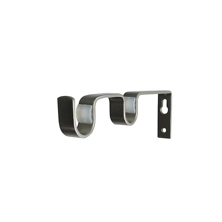 Ensemble double barre à rideaux extensible Athens GoodHome métal L.120/210 cm Ø16/19cm