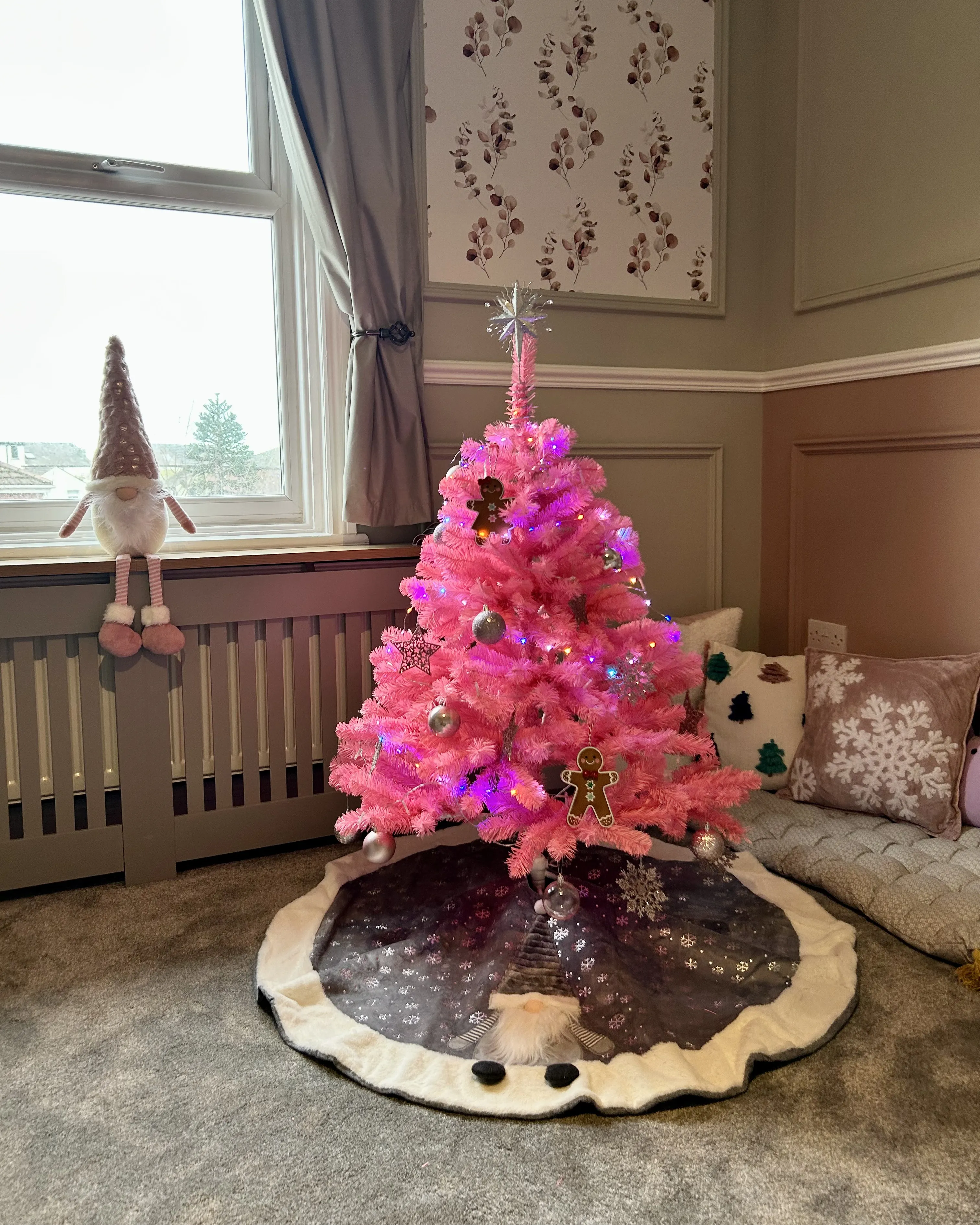Kunstkerstboom FARNHAM 120 cm Roze