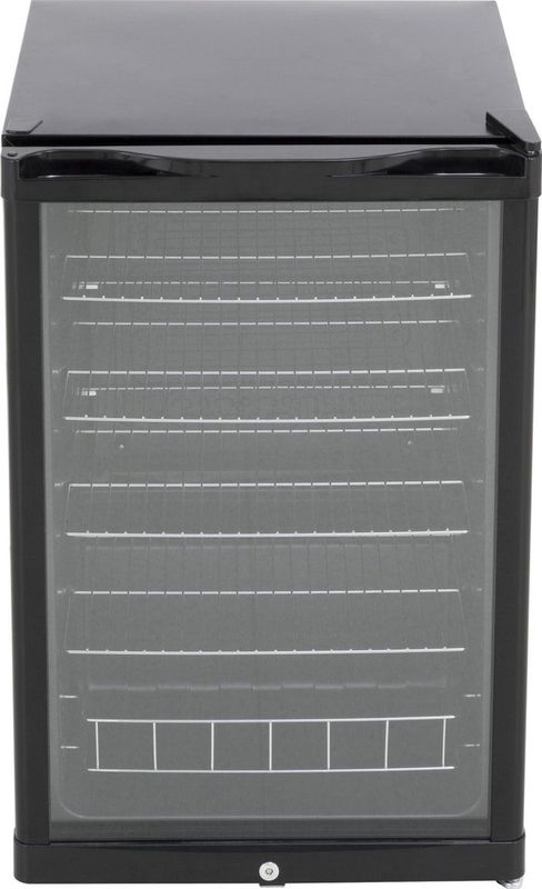 Husky KK111-BK-NL-HU - Koelkast Tafelmodel - Met Glazen Deur - 130 Liter - 40dB - Zwart