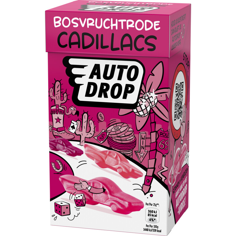 Autodrop Bosvruchtrode cadillacs