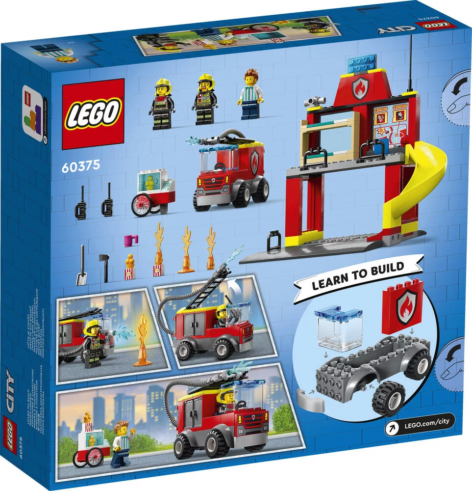 LEGO®CITY 60375 - LA CASERNE ET LE CAMION DES POMPIERS