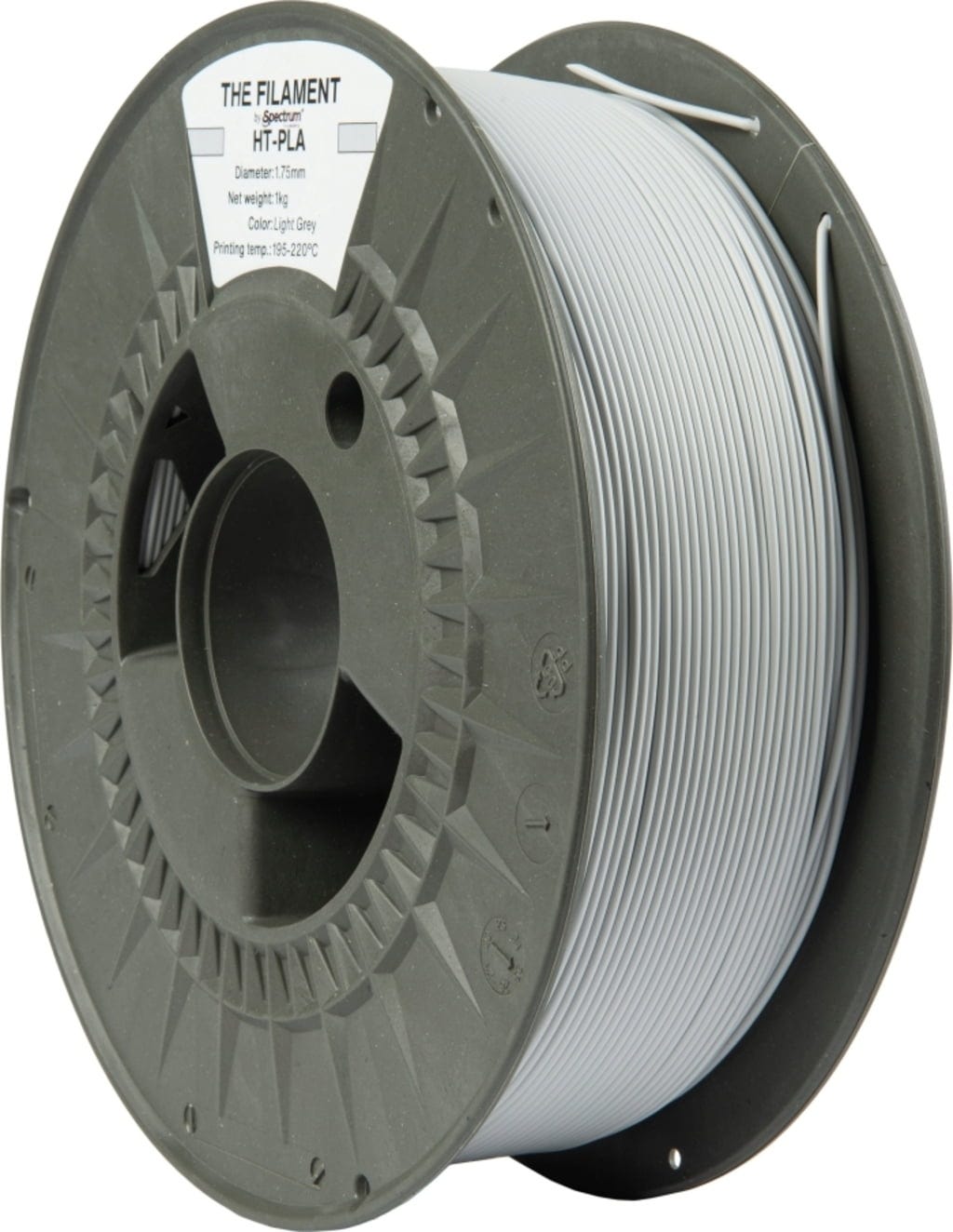 The Filament  HT-PLA Light Grey, 1,75 mm / 1000 g    Hitzebeständiges PLA Filament in Light Grey