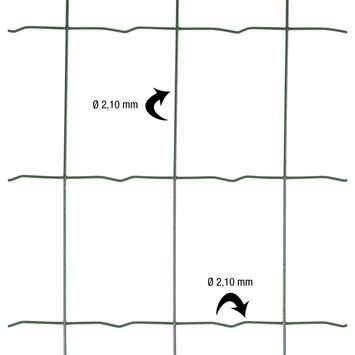 Betafence tuingaas 60 cm x 25 m groen