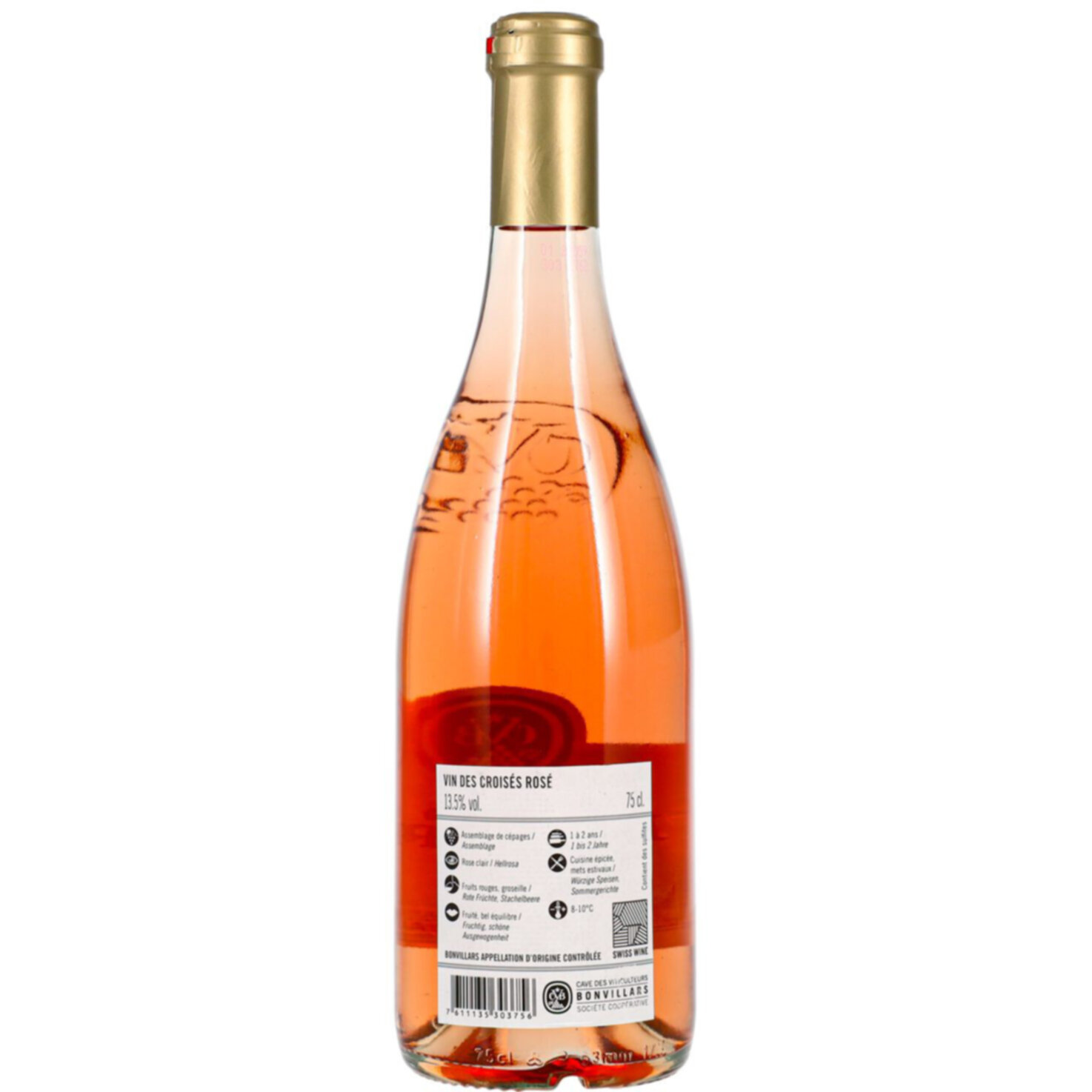 Vaud AOC Rosé Croisés Cave de Bonvillars -75cl