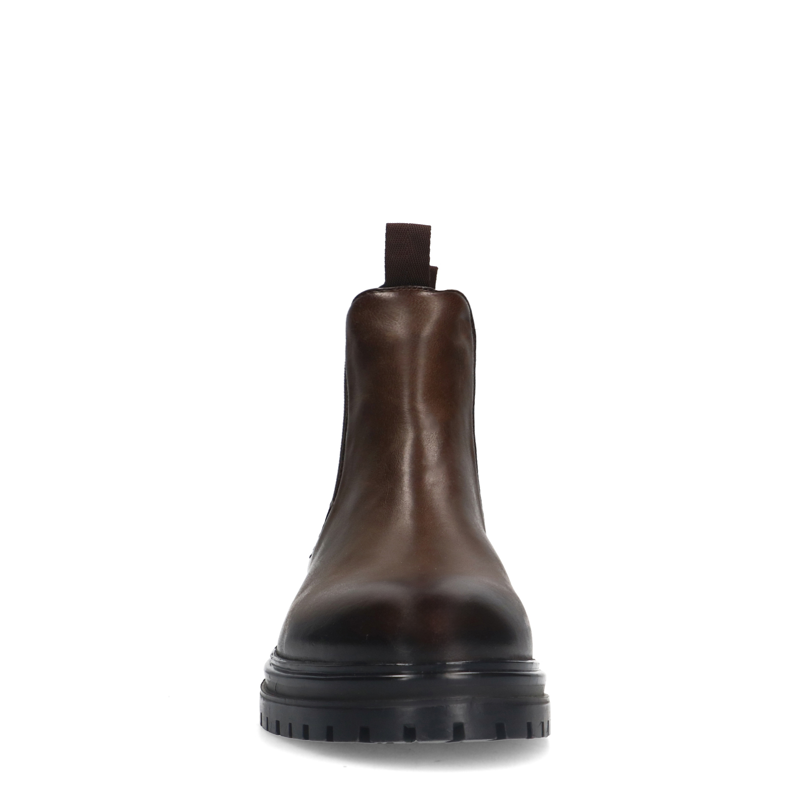 Bruine leren chelsea boots