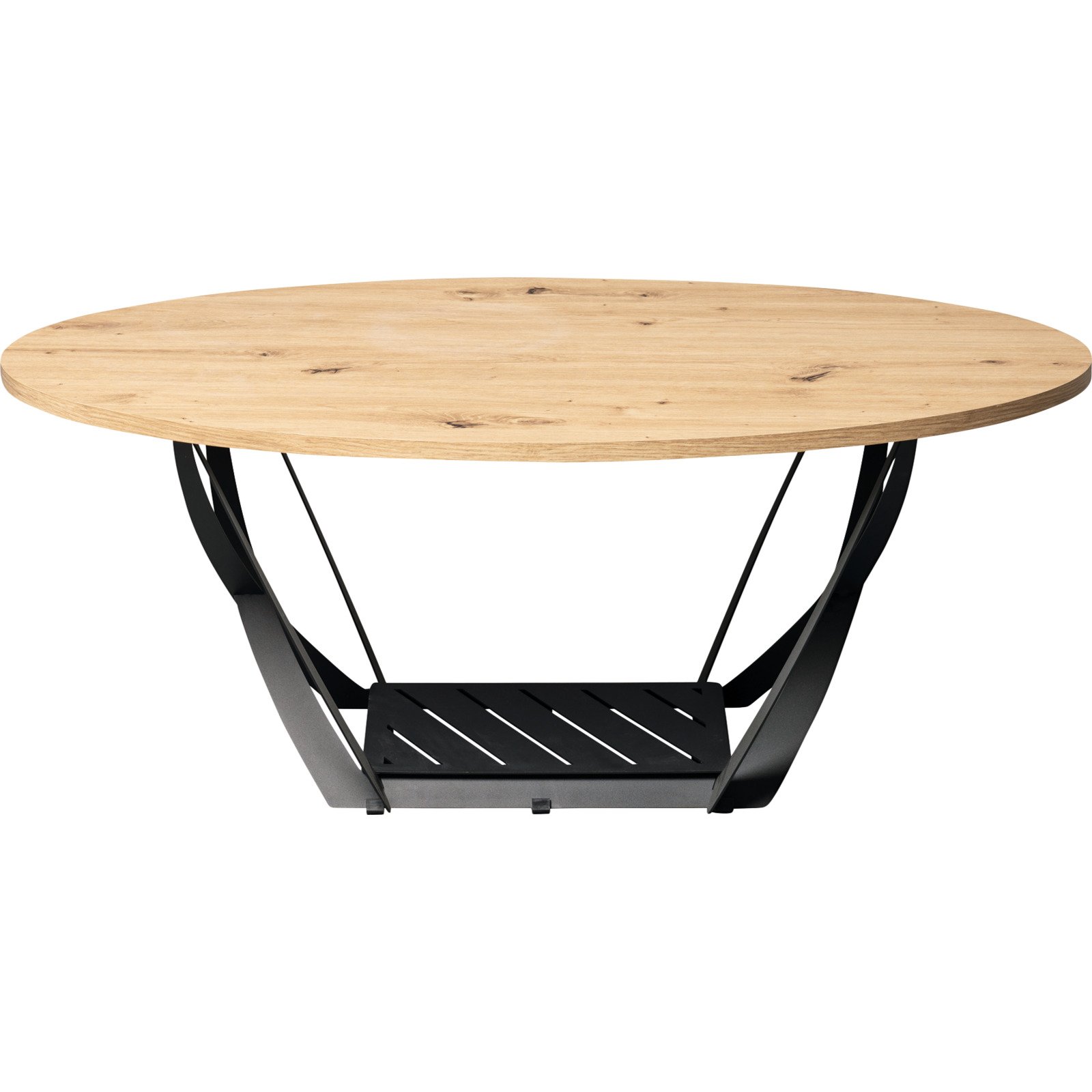 Salontisch Mona oval MDF Dekor Artisan 100 x 40 x 60 cm