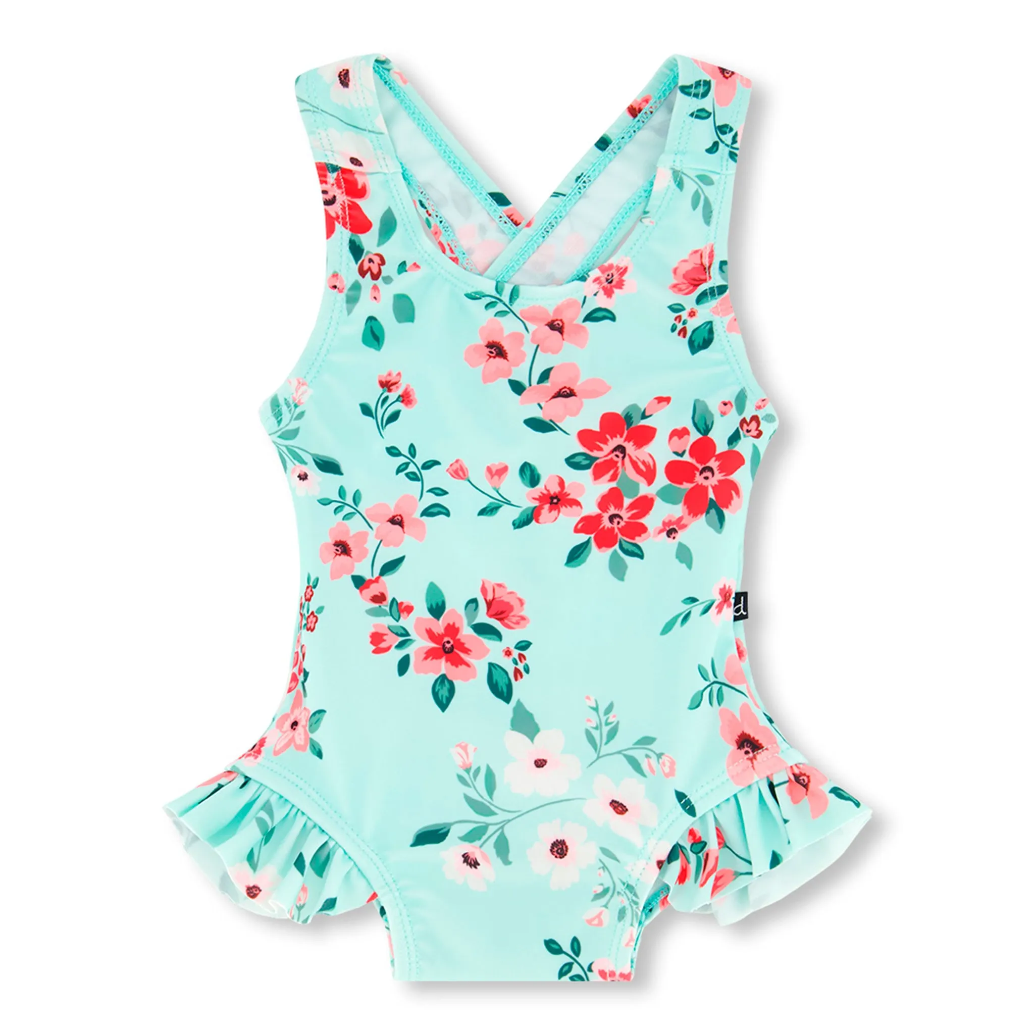 Deux par Deux Maillot UV Une Pièce Fleurs 3-24mois