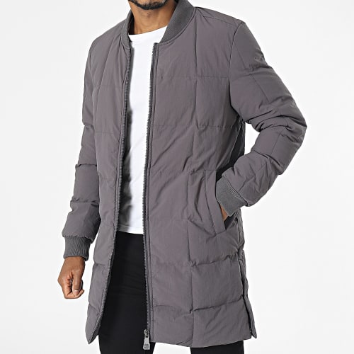 Doudoune Longue Gris Anthracite