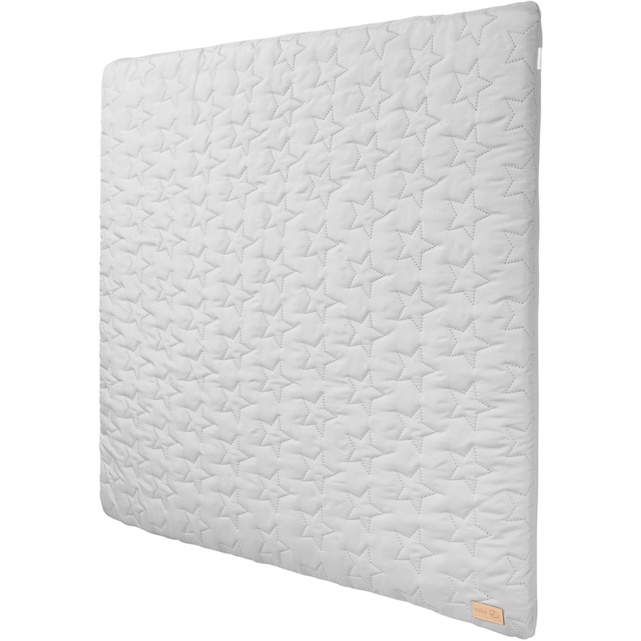 roba Wickelauflage soft Style Silbergraue Sterne 85x75