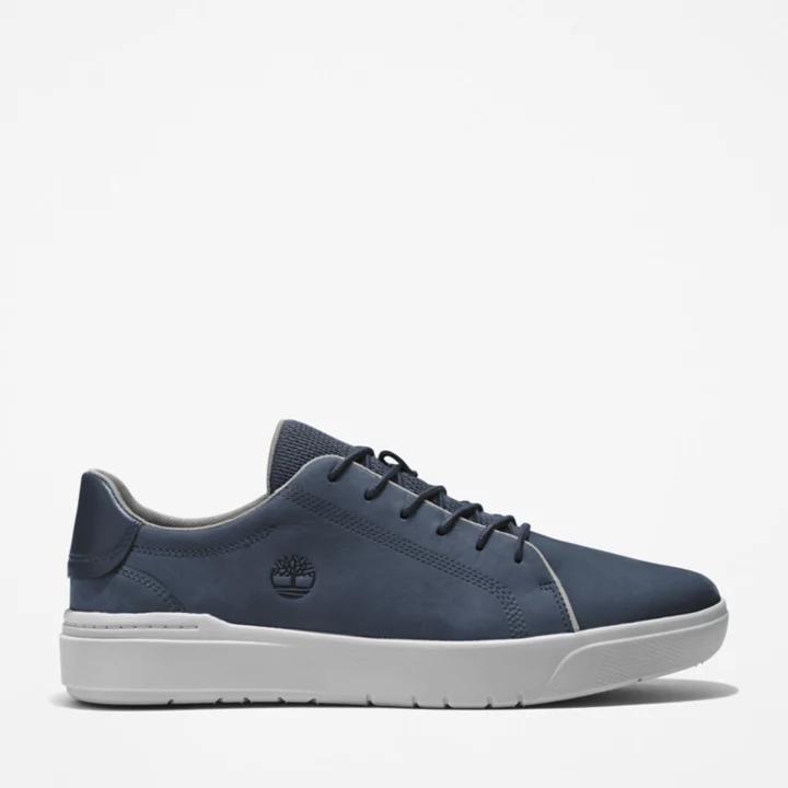 Tênis de couro Seneca Bay para homem na cor azul marinho