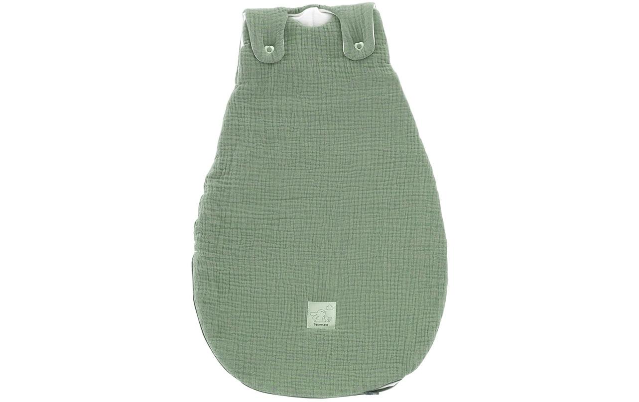 Baby-Ganzjahresschlafsack salbei grün 68/74Hochwertiger Babyschlafsack aus Baumwollmusselin