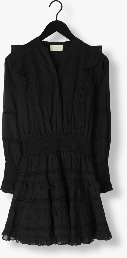 NOTRE-V zwarte notre-v mini jurk voile dress