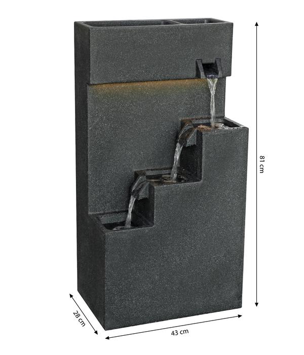Dehner Polyethylen-Gartenbrunnen Gradino,