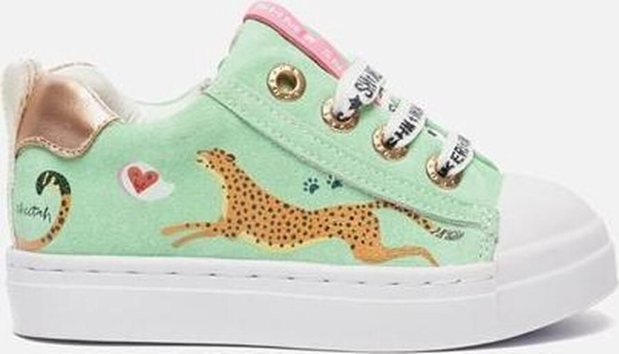 Shoesme veterschoen Veterschoenen groen
