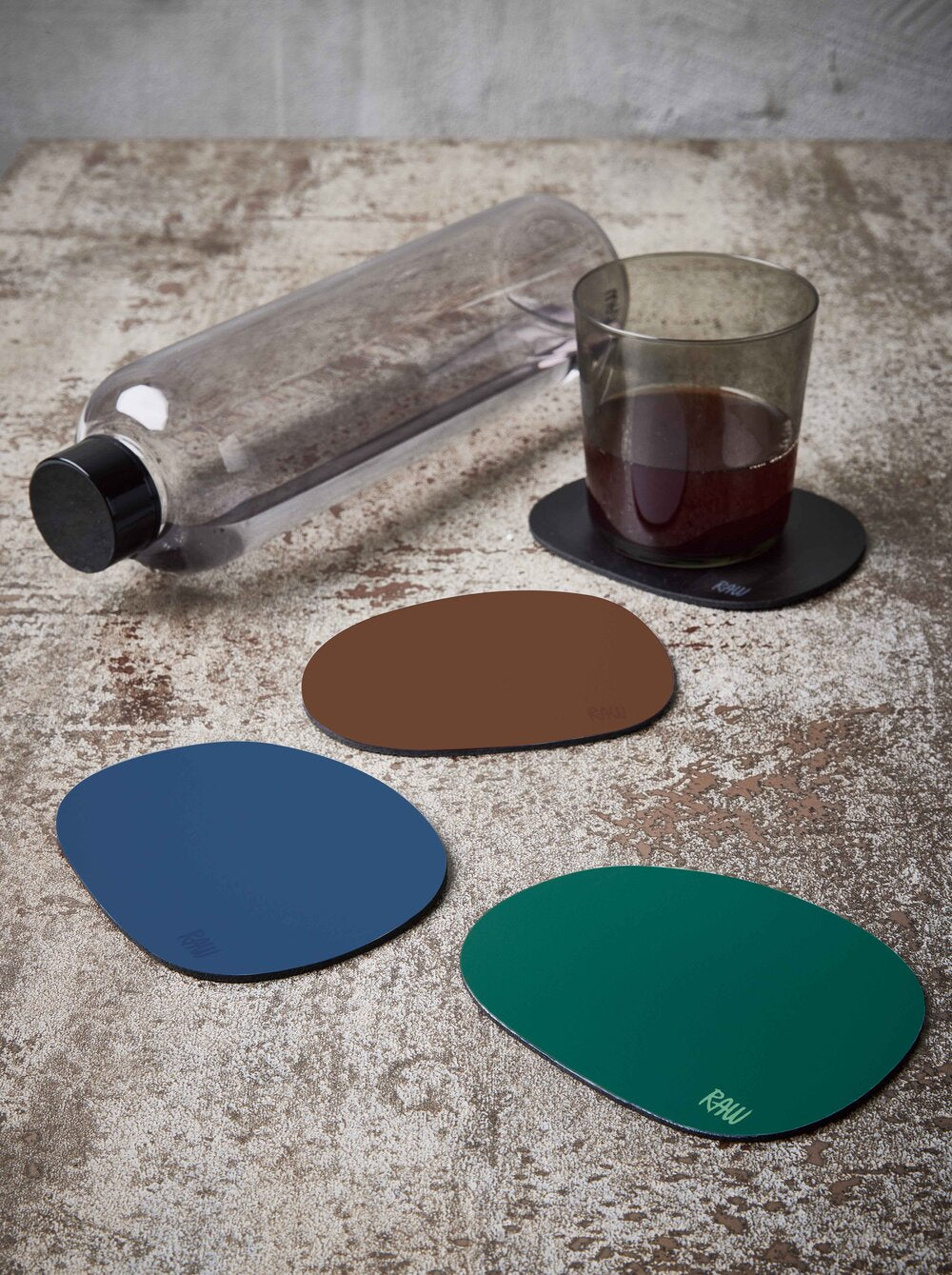 RAW  Silicone glasbrikker, 6 stk. - Mocca